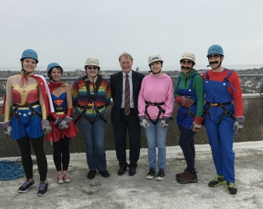 Southend Hospital abseil